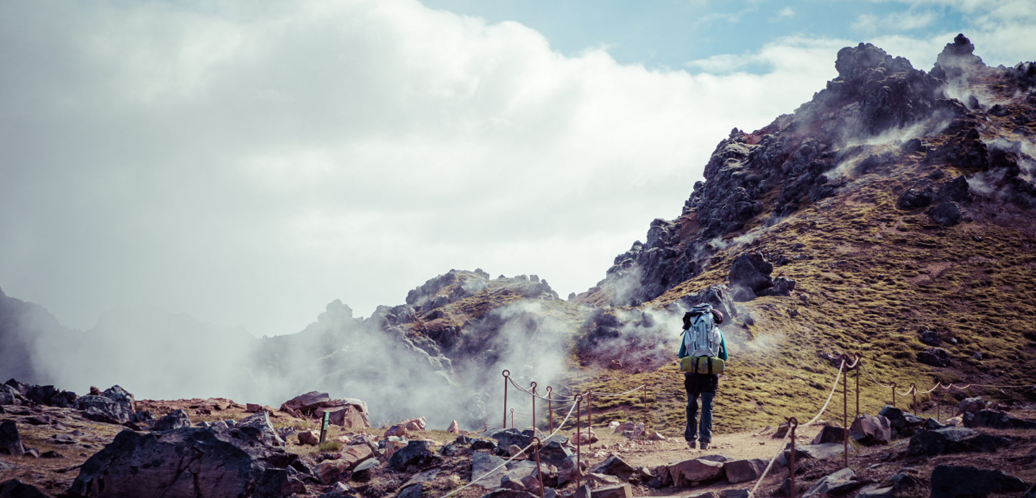 Le haut plateau de Hrafntinnusker aux nombreuses fumerolles - Jour 4