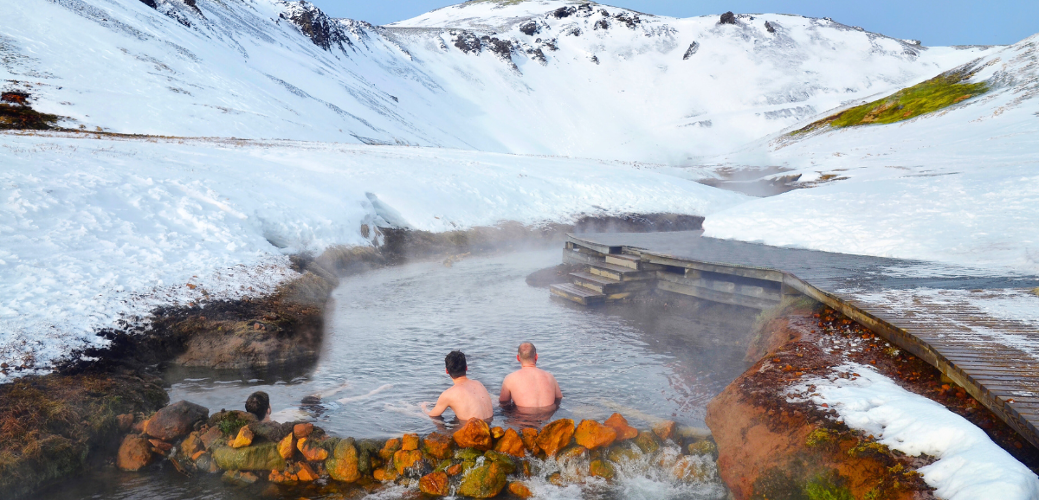 Baignez-vous dans les bains chauds