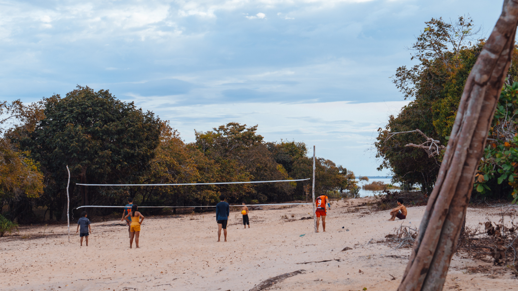 Petit volley improvisé