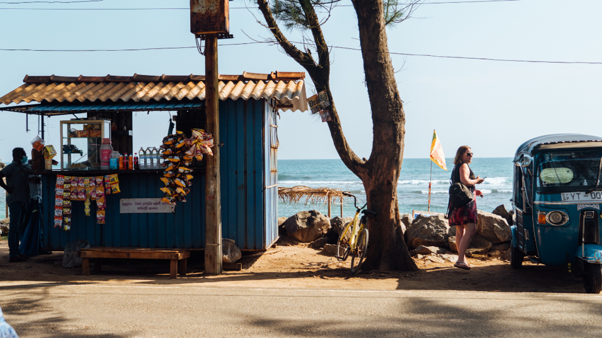 Pause fraîcheur sur la route