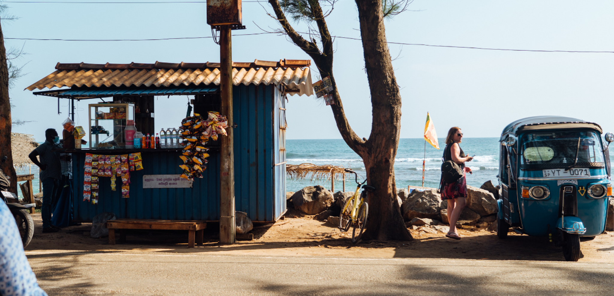 Pause fraîcheur sur la route