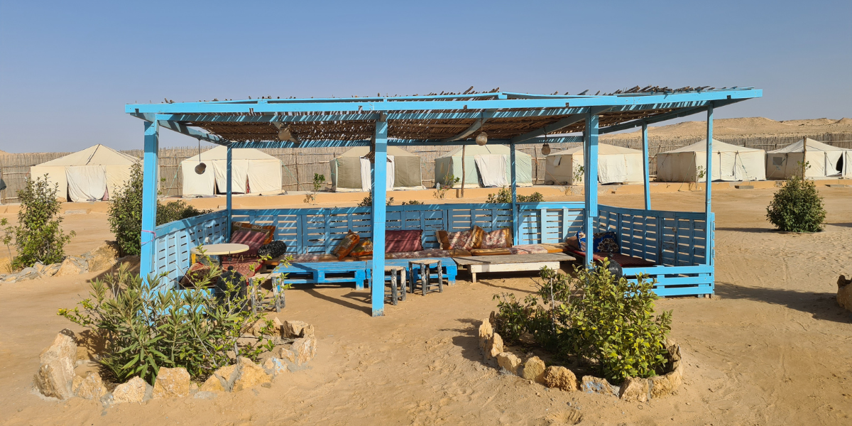 Avant de se détendre au camp