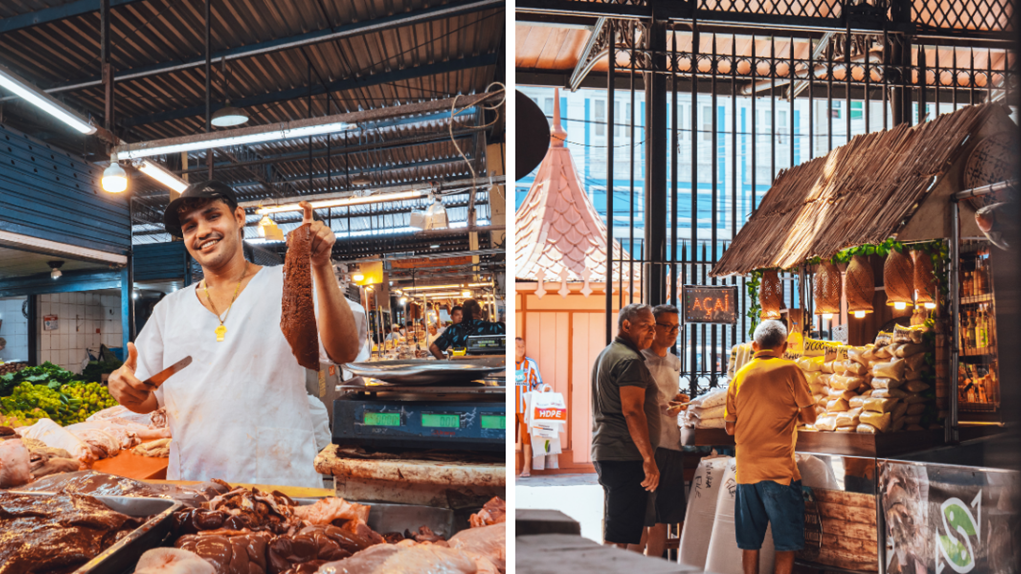 Emplettes au marché municipal