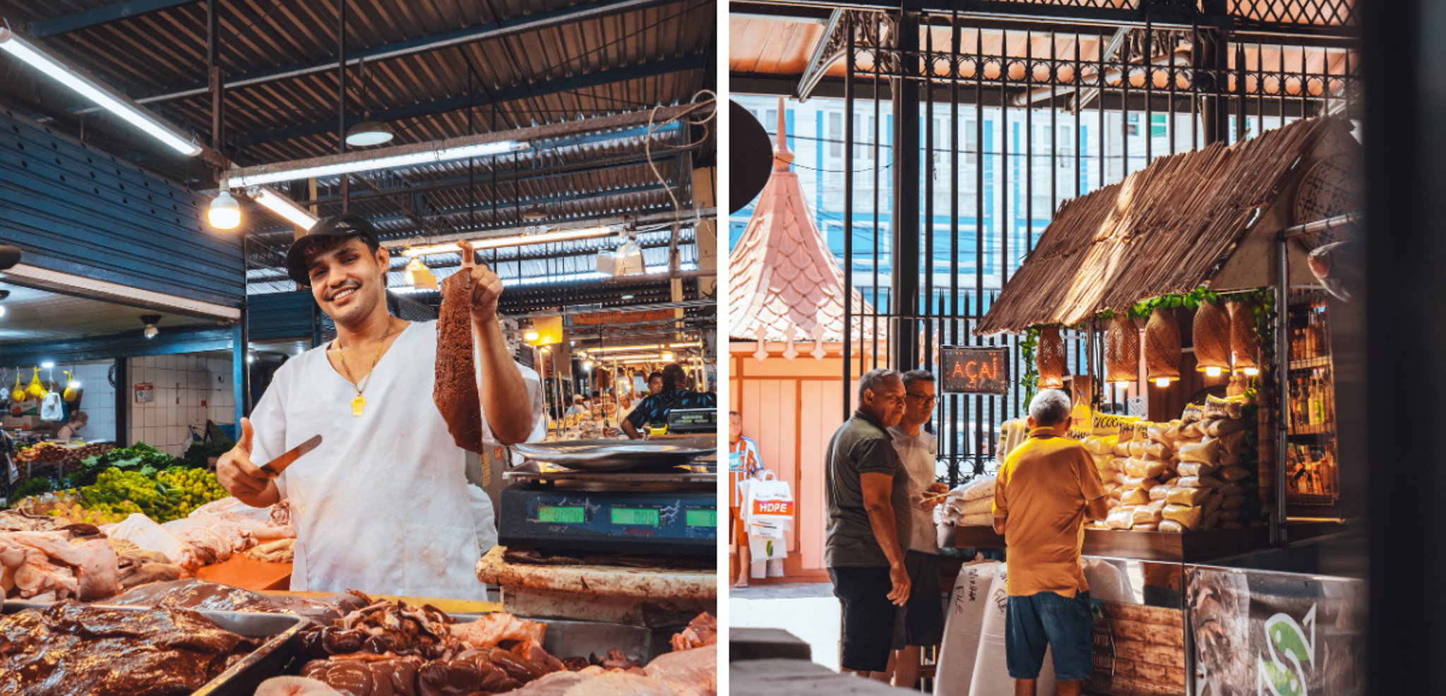 Emplettes au marché municipal