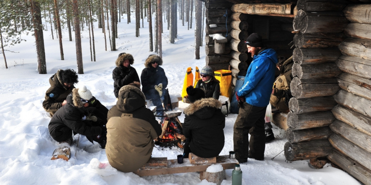 Pause déjeuner au camp