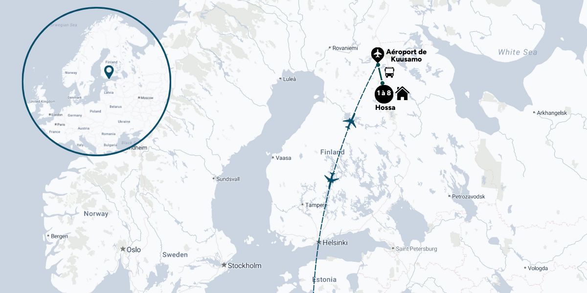 L'itinéraire de ce voyage  