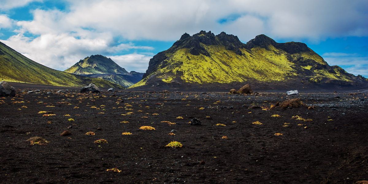 Le désert d'Emstrur, entre plaine de lave lunaire et montagne à la végétation vert fluo - Jour 5