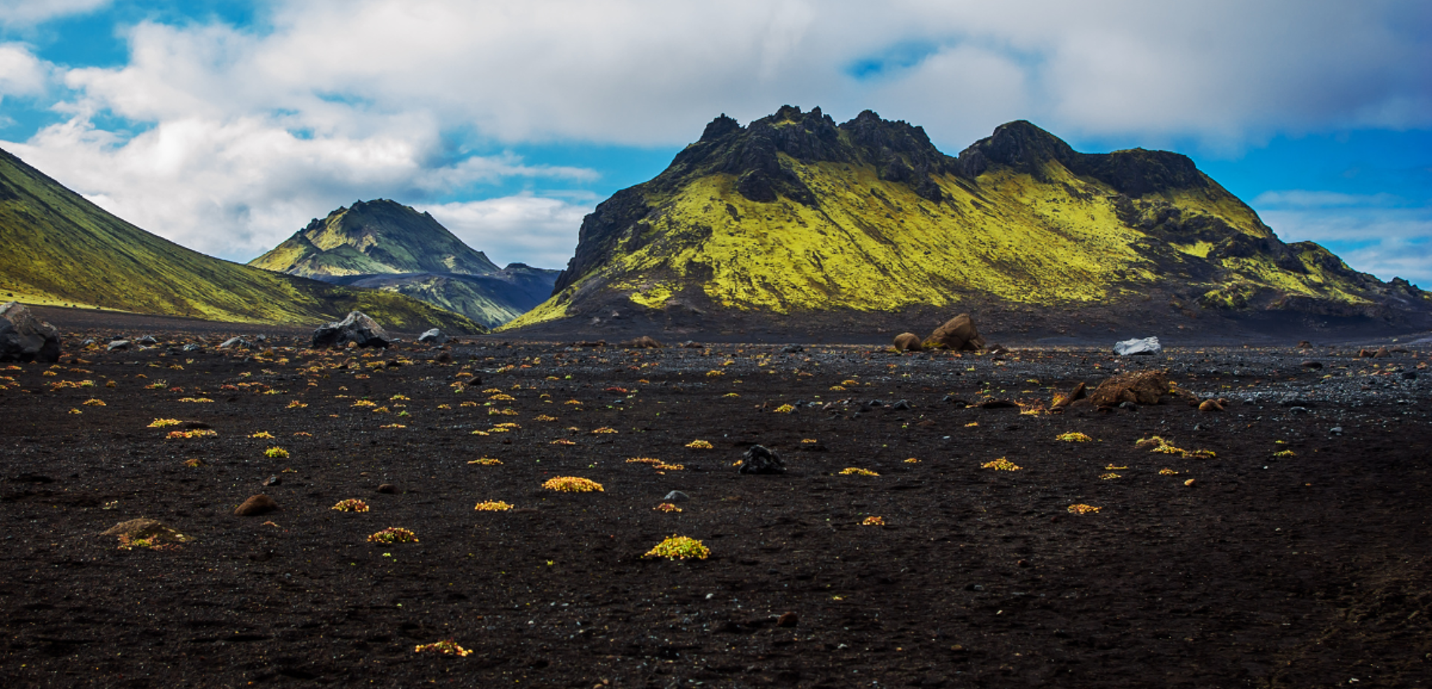 Le désert d'Emstrur, entre plaine de lave lunaire et montagne à la végétation vert fluo - Jour 5