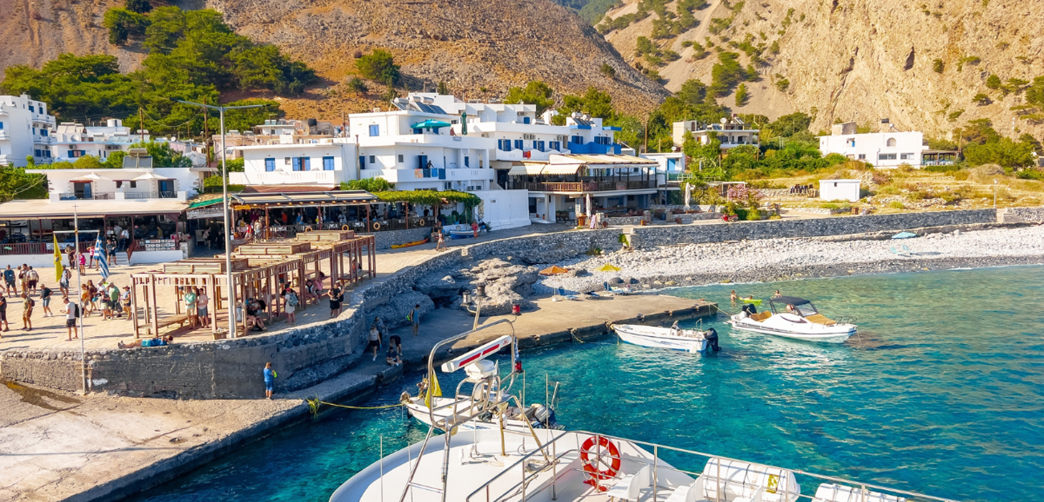 Le village d'Agia Roumeli, parfait pour une pause balnéaire, jour 3