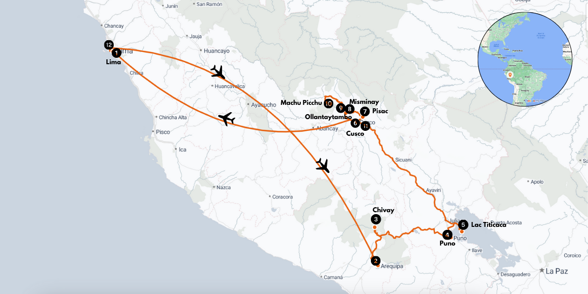 Votre périple à travers le Pérou