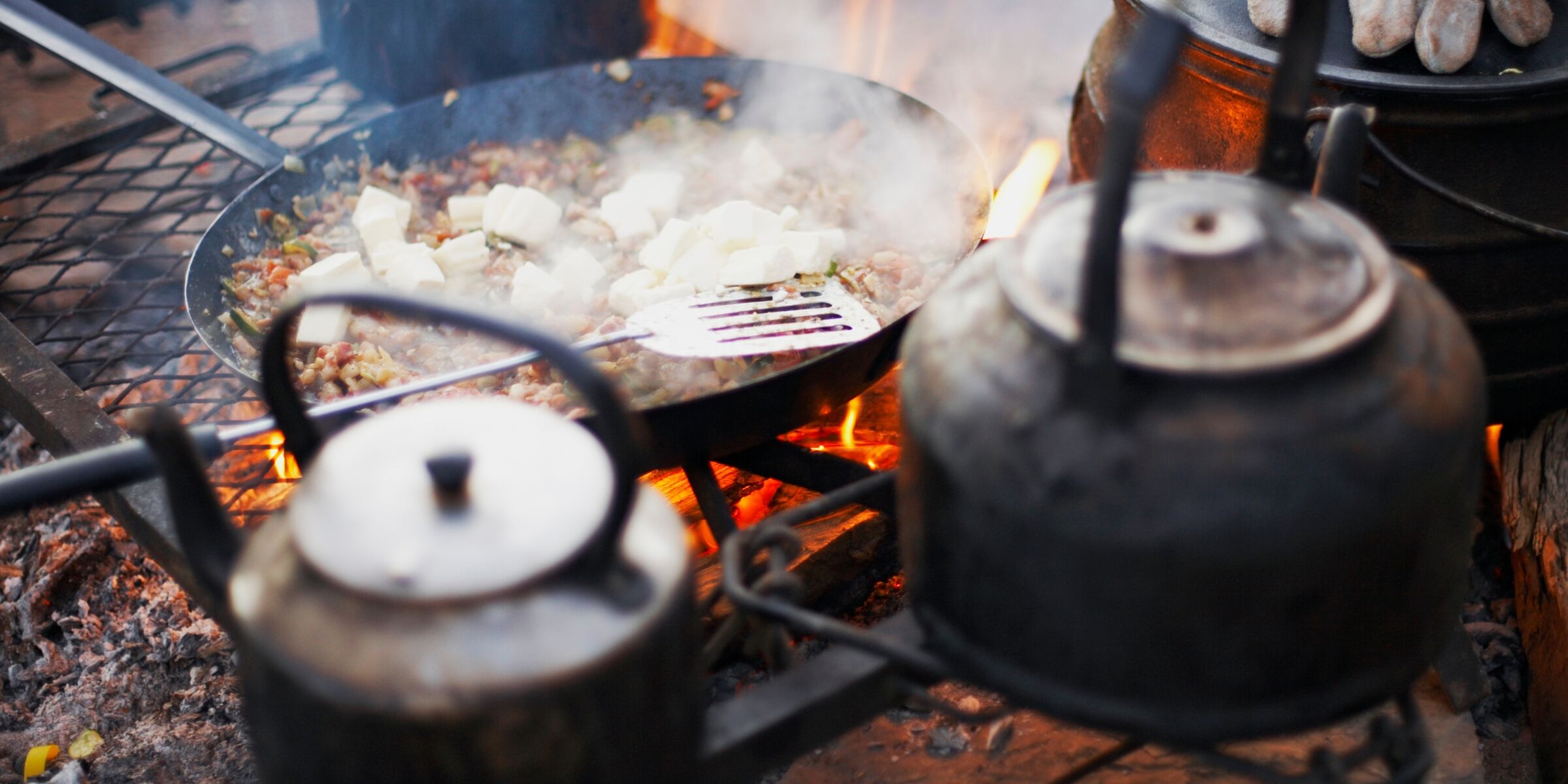 Bivouac et feu de camp (photo non contractuelle), Namibie
