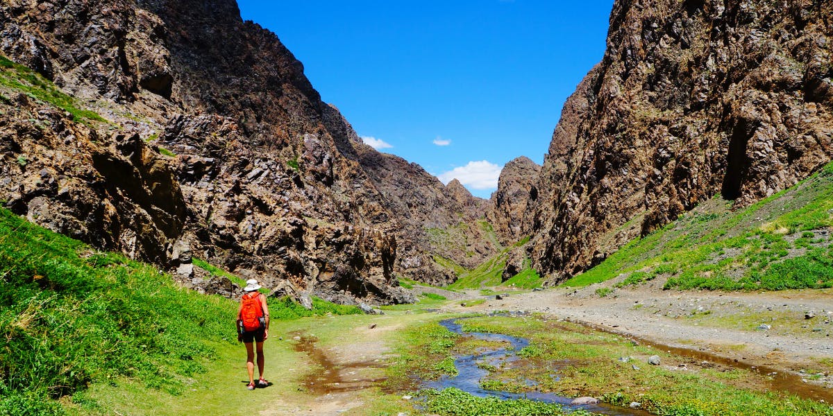 En randonnée dans le parc de Terelj