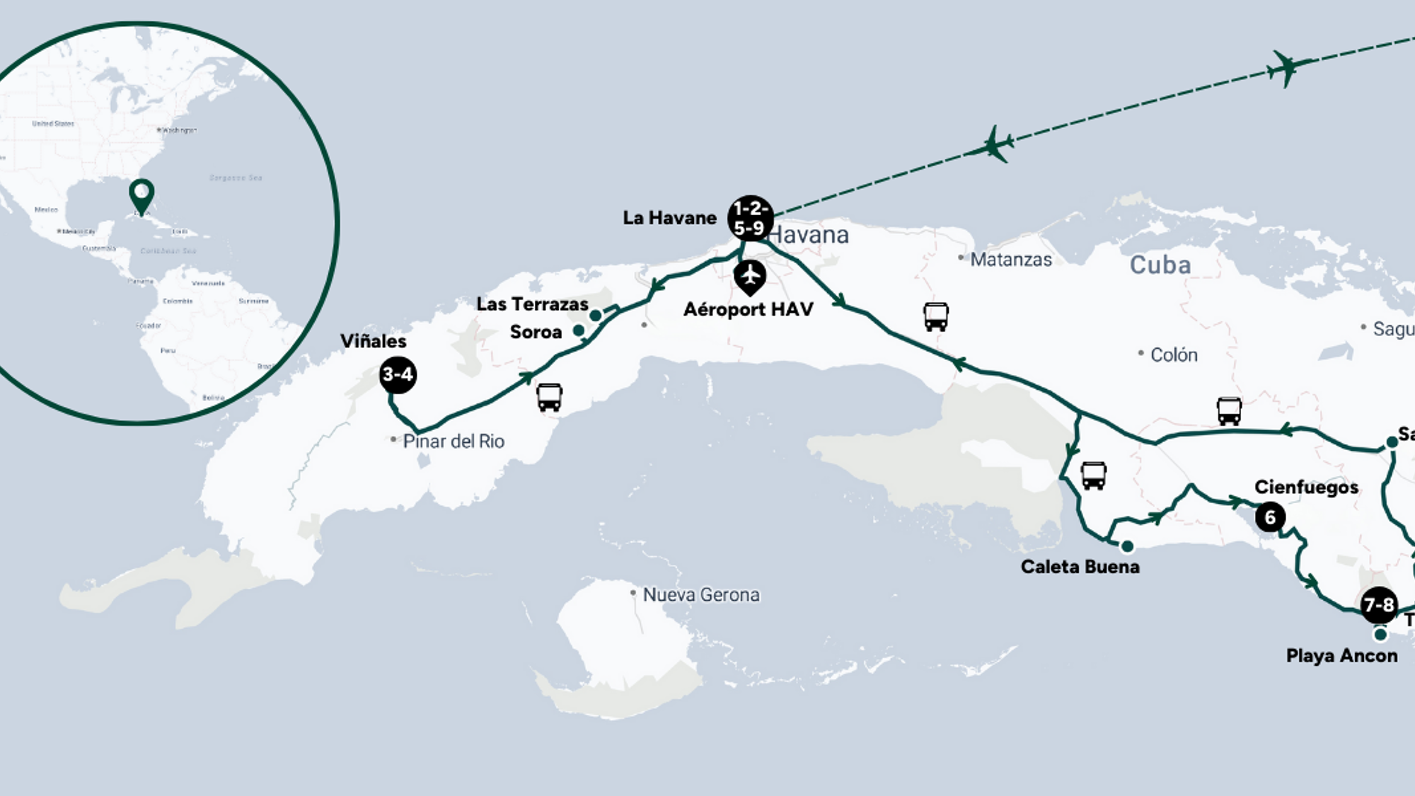 L'itinéraire de votre aventure