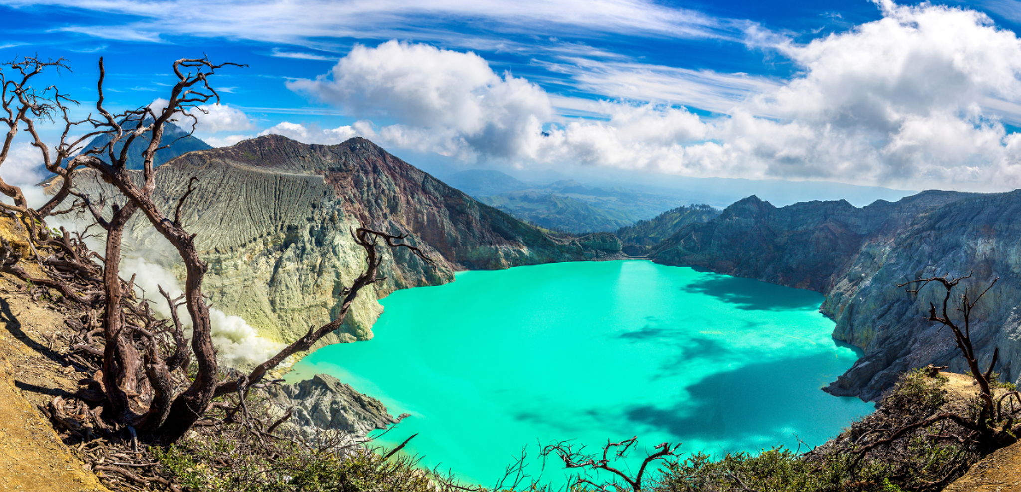 Direction Java et son cratère