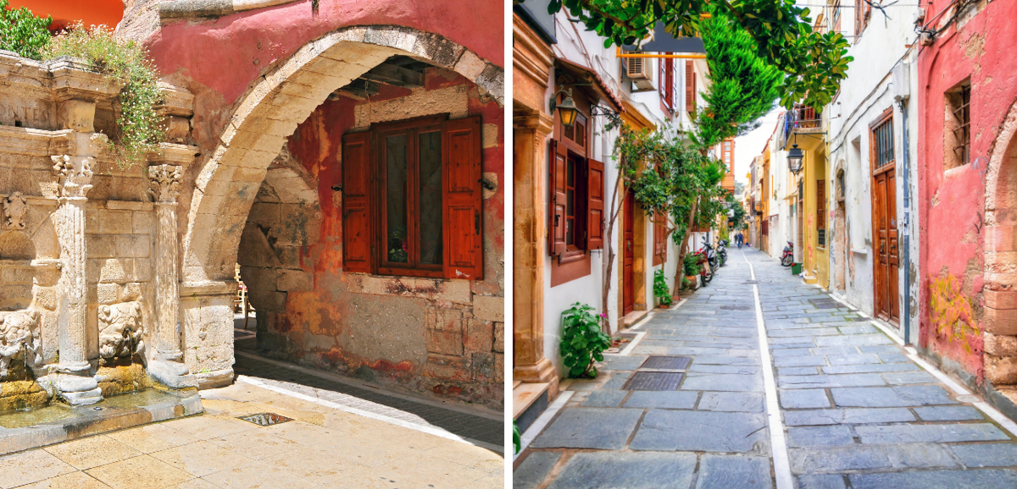 Flânez dans les petites ruelles colorées de Rethymnon