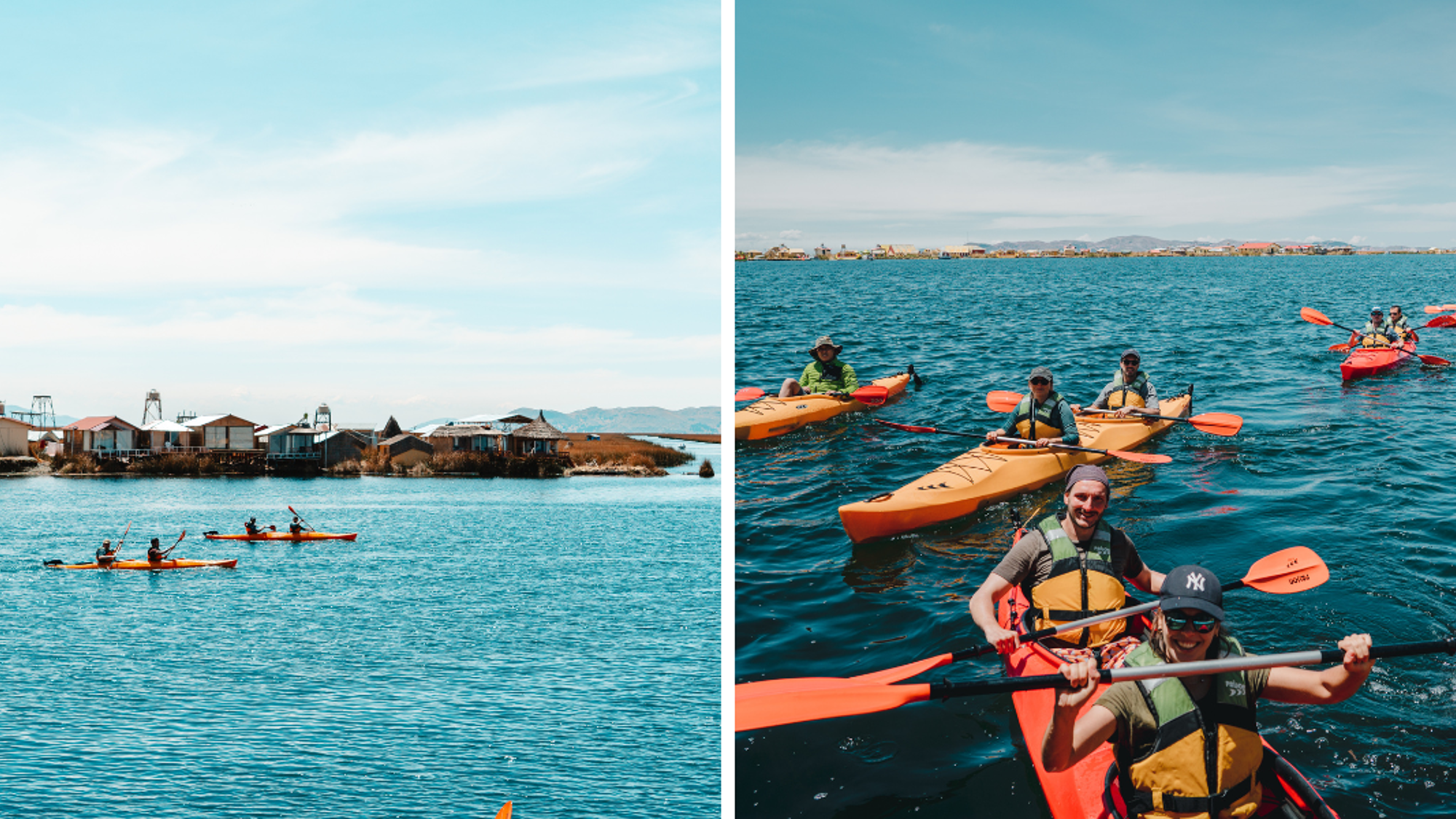 Kayak sur le Lac Titicaca