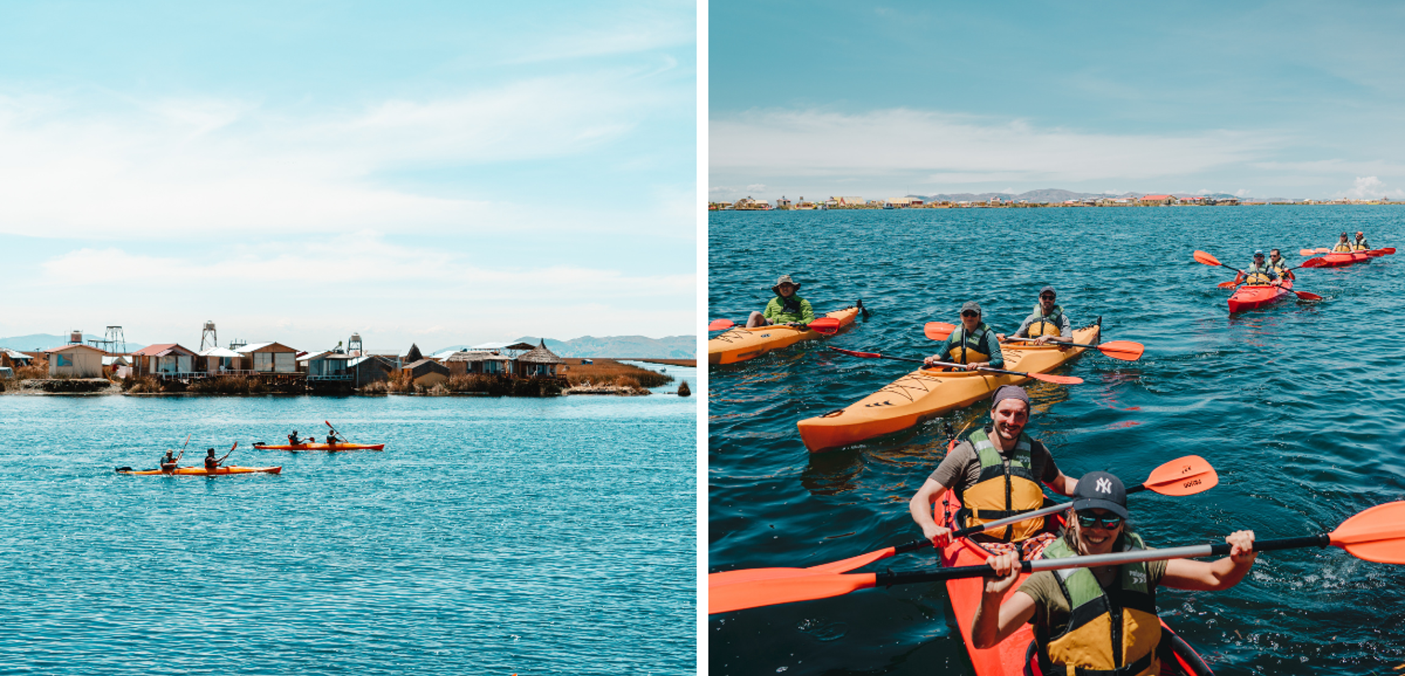Kayak sur le Lac Titicaca