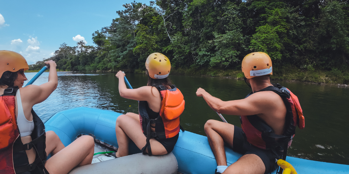 L'aventure continue avec une descente en rafting