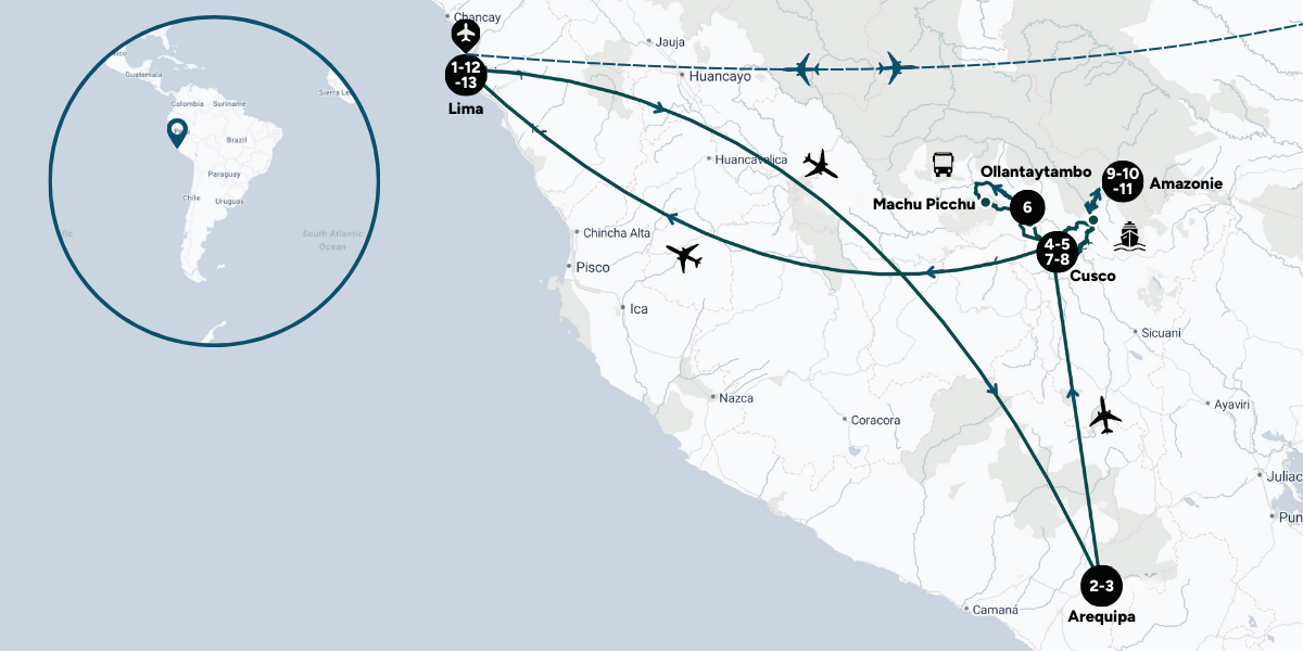 L'itinéraire de votre aventure 