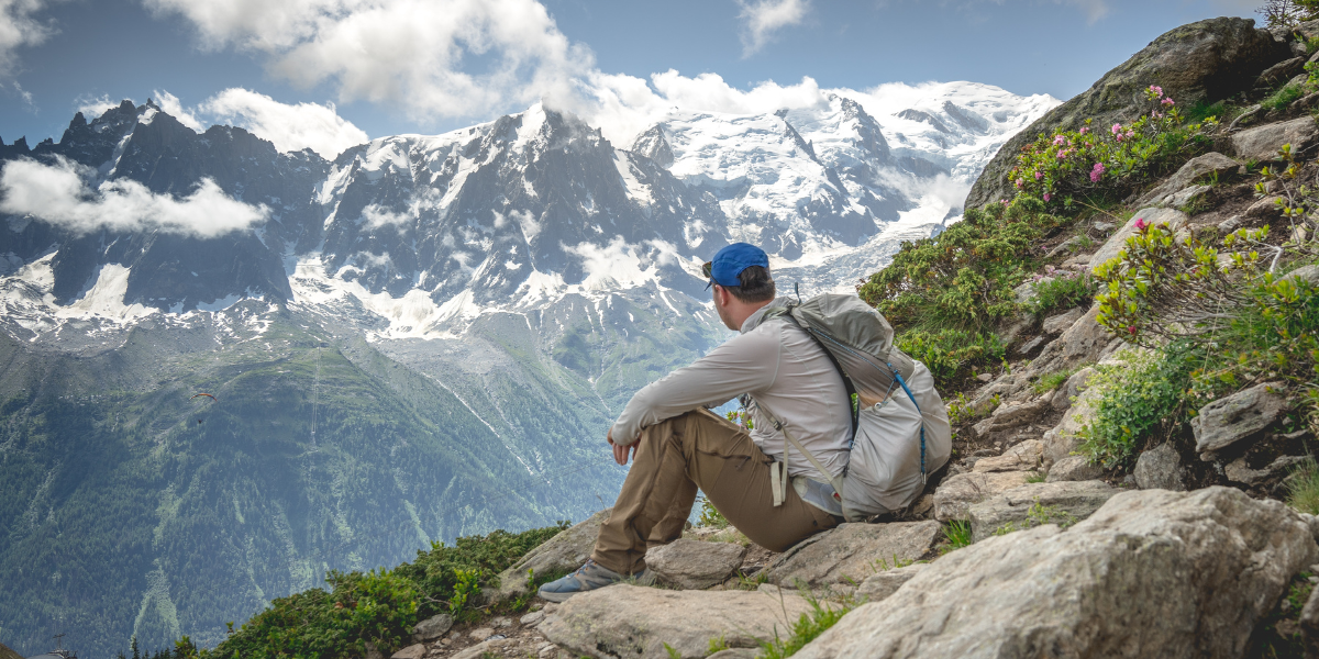 Le Mont Blanc depuis le Brévent, dernière étape avant de rejoindre Chamonix