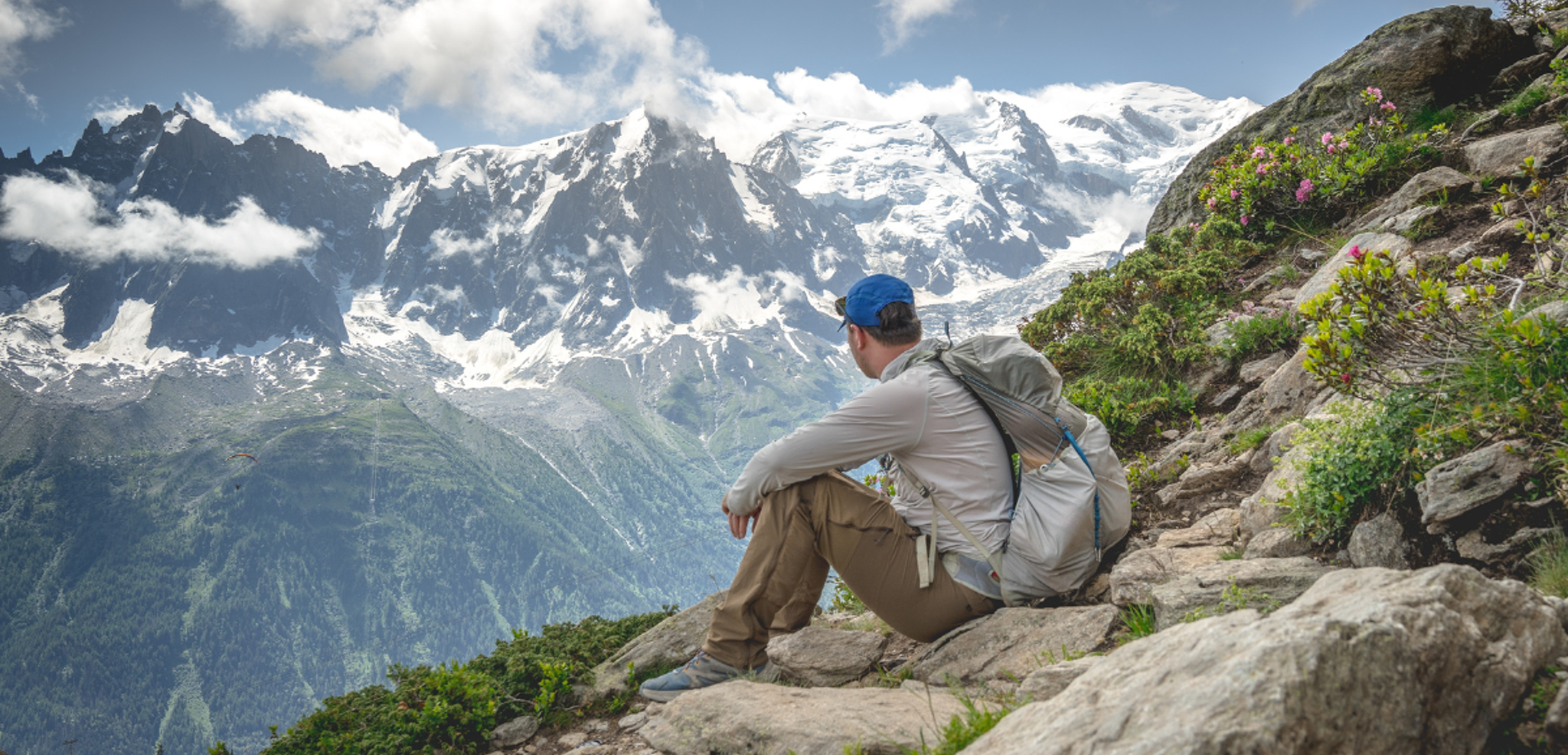 Le Mont Blanc depuis le Brévent, dernière étape avant de rejoindre Chamonix