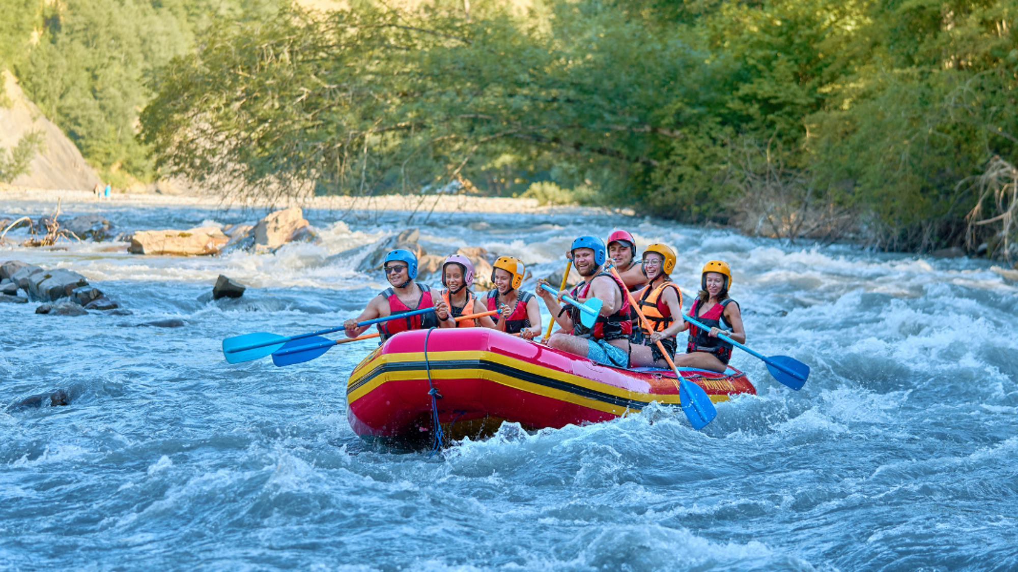 Rafting sur le Rio Santo Domingo, Chiapas, Mexique