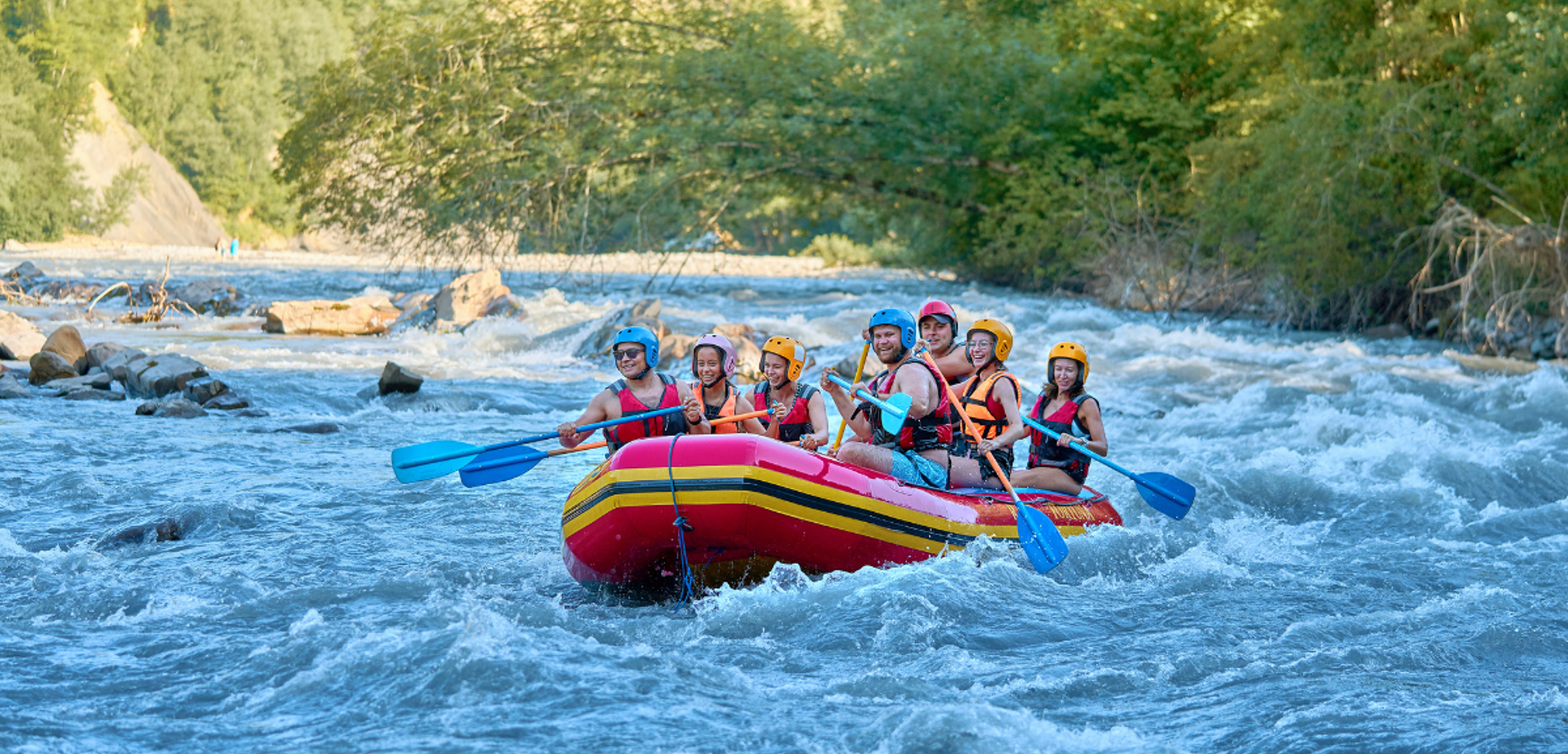 Rafting sur le Rio Santo Domingo, Chiapas, Mexique