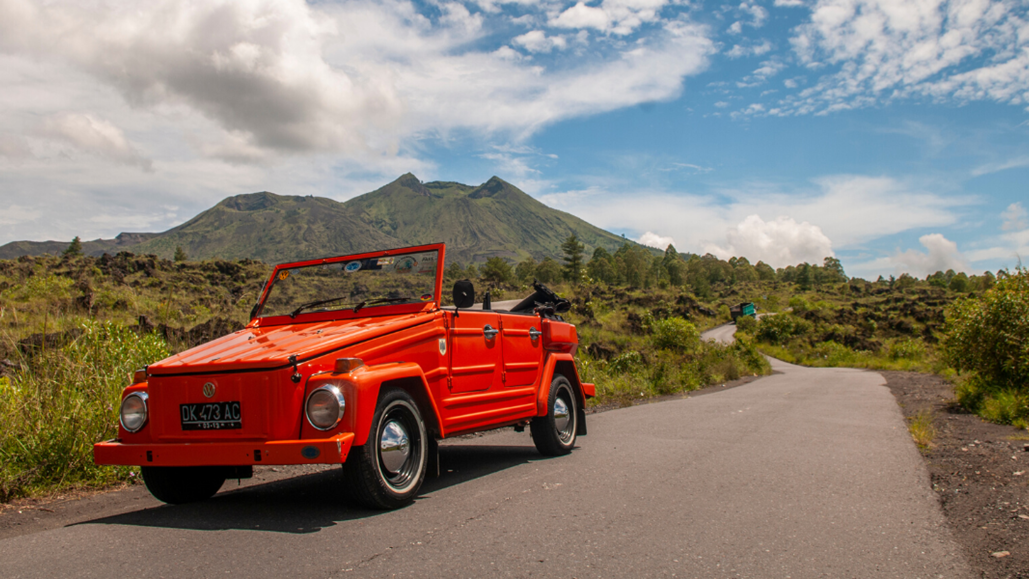 Une excursion en VW décapotable
