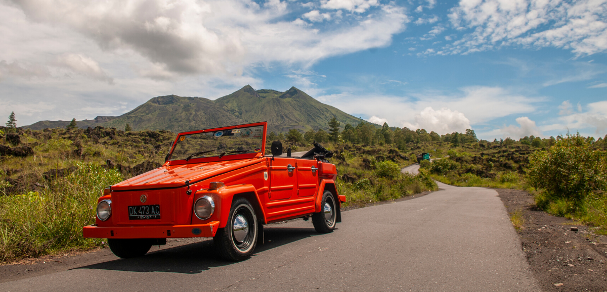 Une excursion en VW décapotable