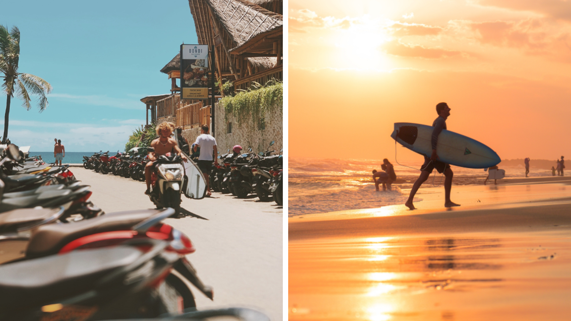 Votre aventure débute à Canggu, entre spots de surf et quartiers branchés