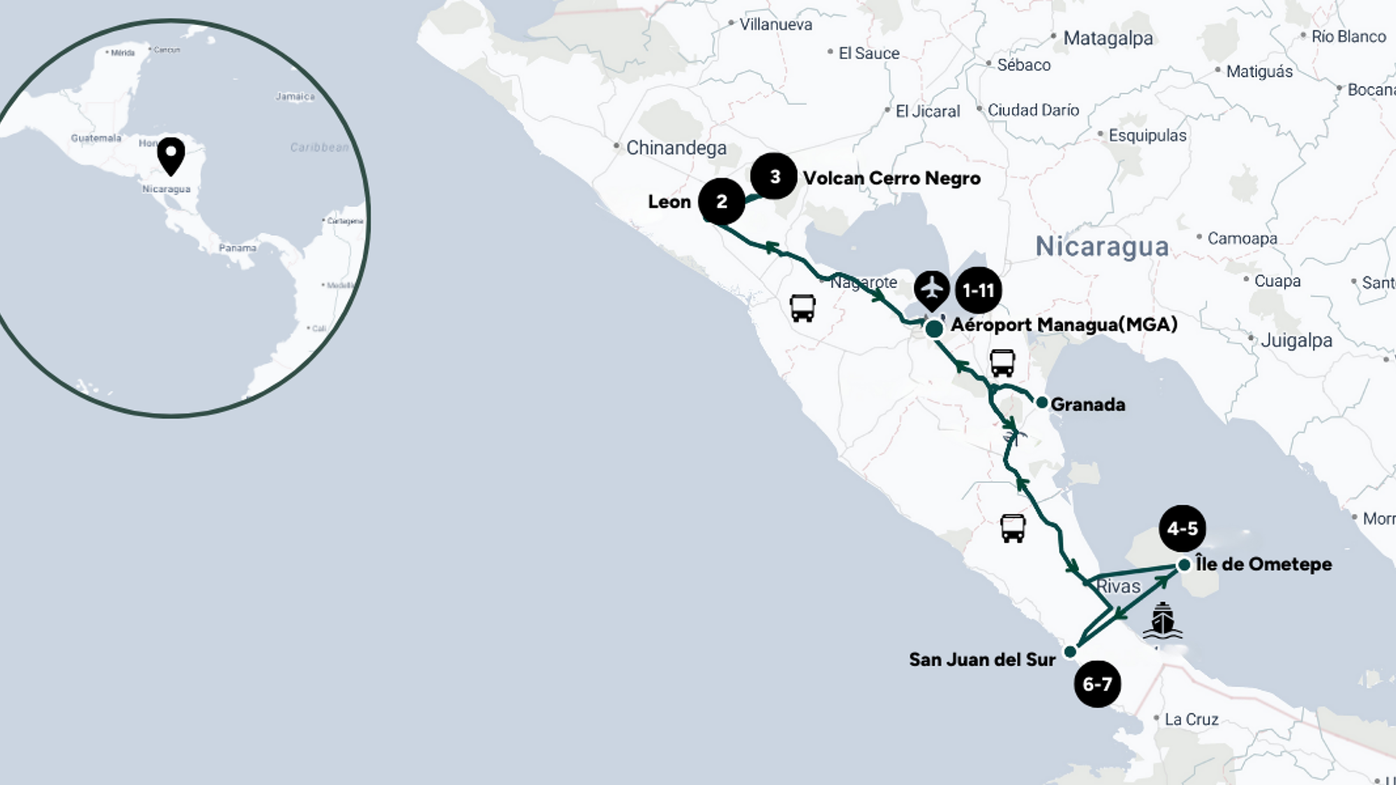 L'itinéraire de votre aventure