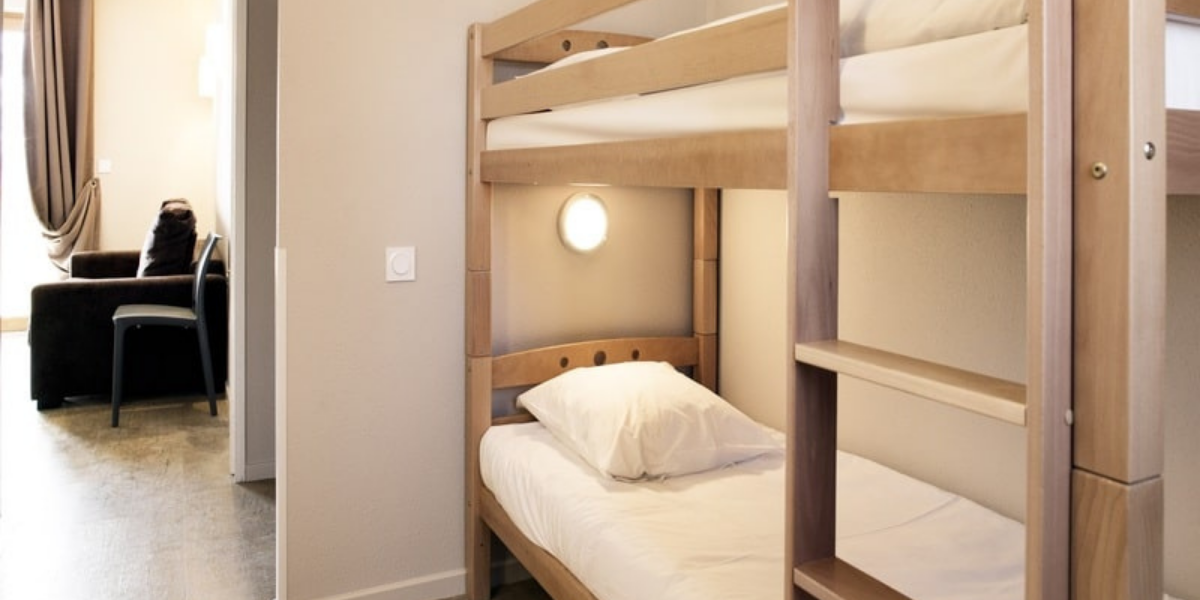 Coin montagne avec 2 lits superposés