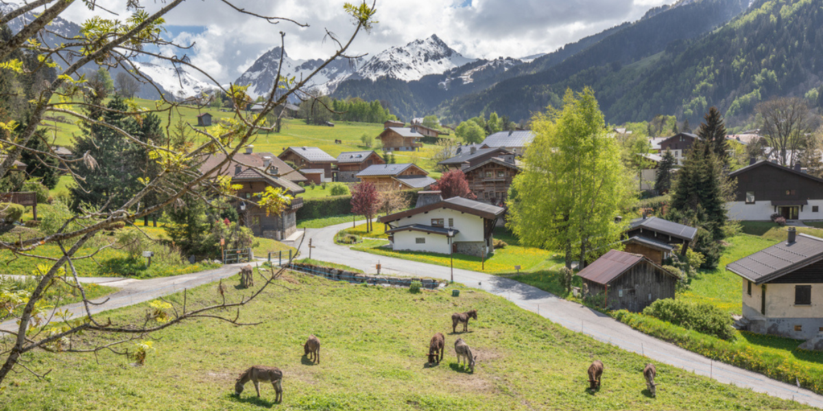 Arrivée aux Contamines-Montjoie