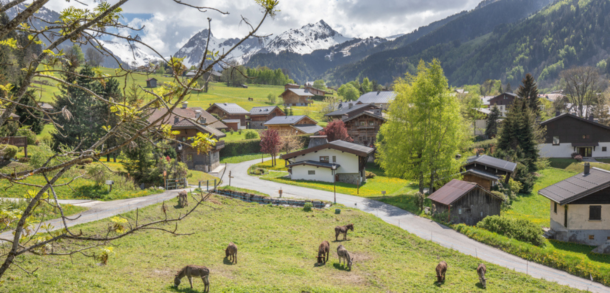 Arrivée aux Contamines-Montjoie