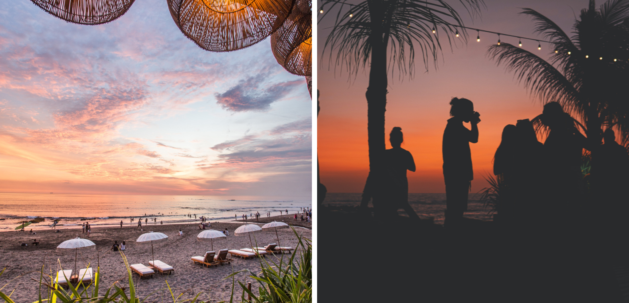 Admirez les couchers de soleil depuis la piscine d'un beach club