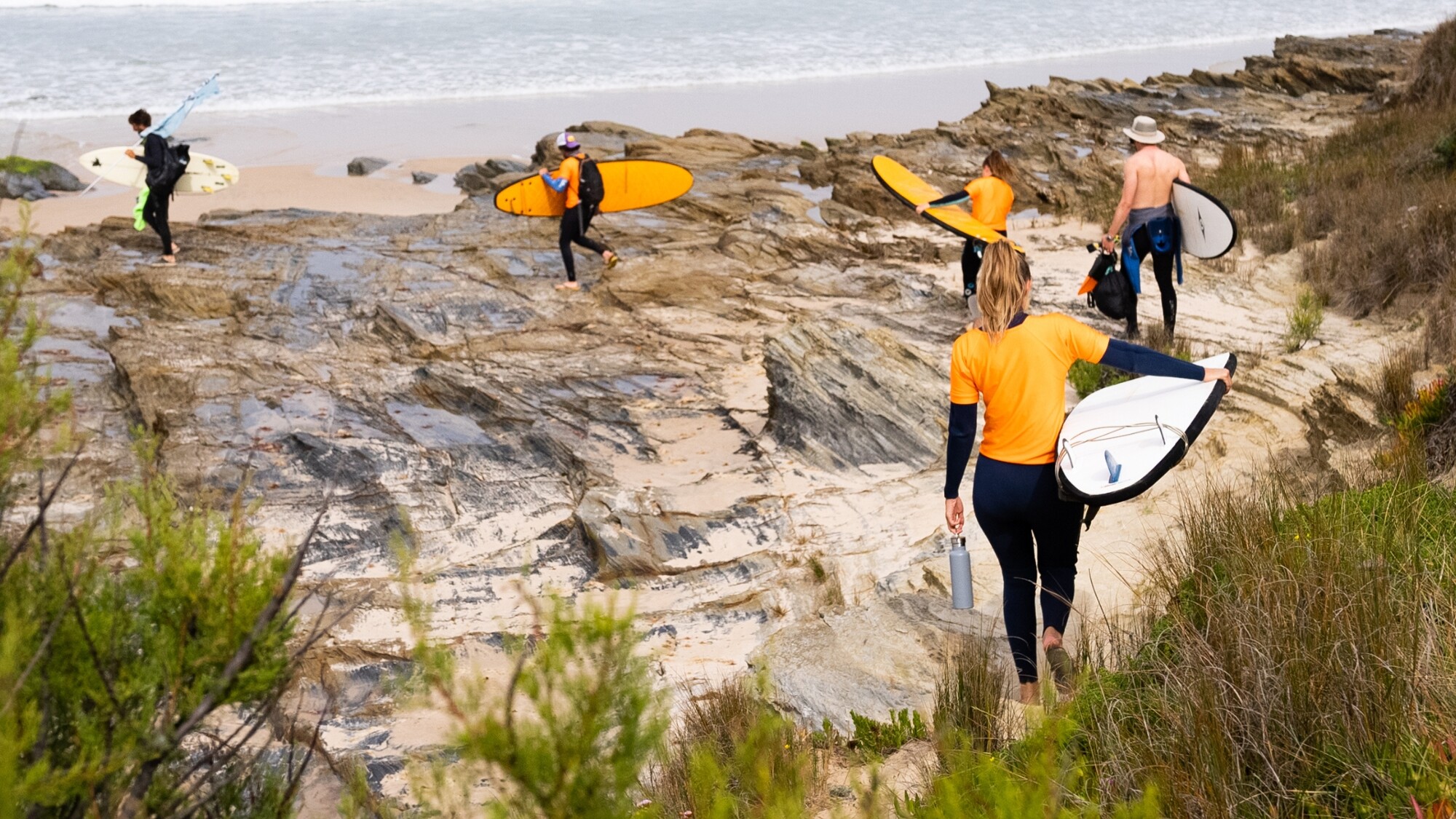 Cours de surf, Portugal