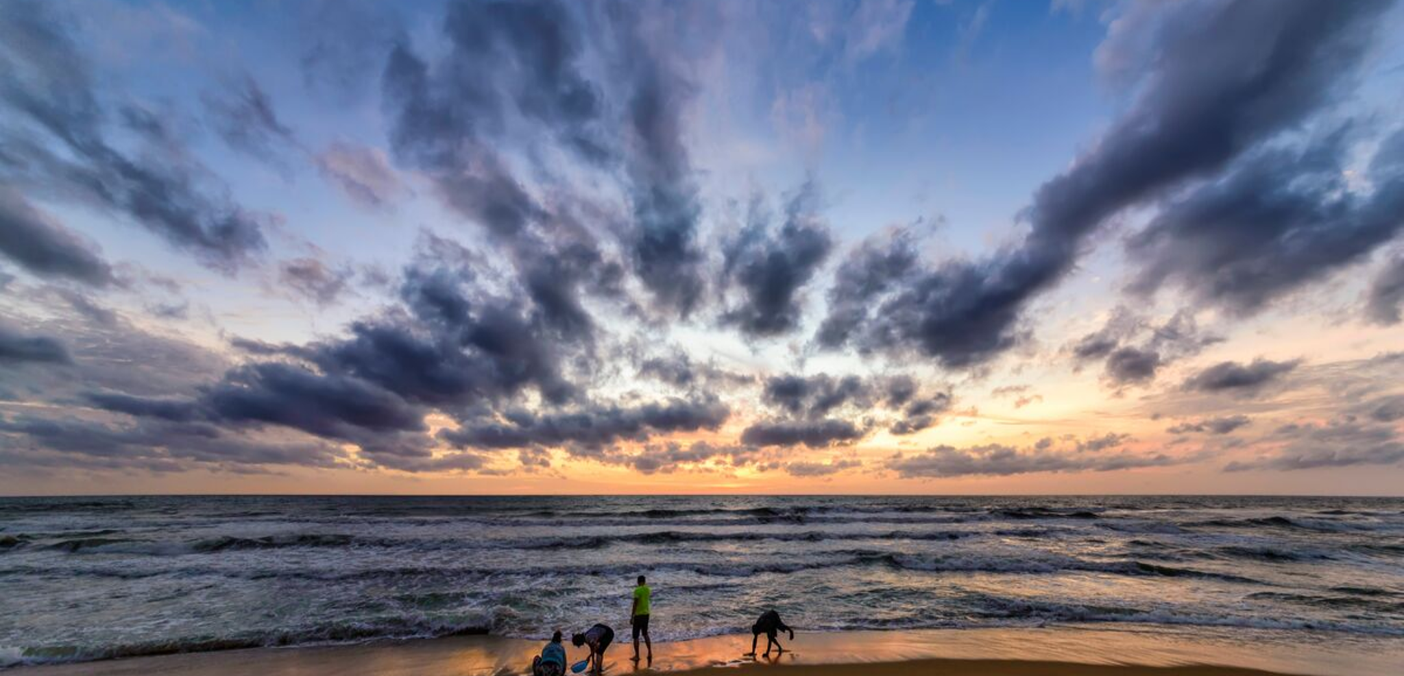 Bienvenue au Sri Lanka ! 1er coucher de soleil à Negombo