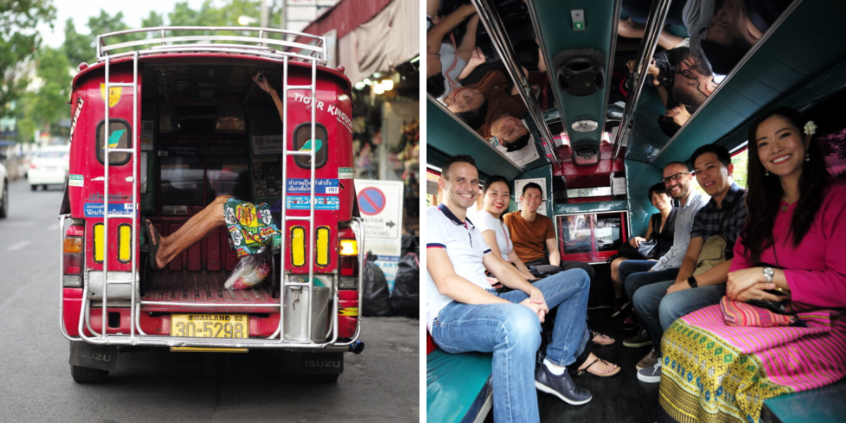 Avant une soirée en mode songthaew ! 