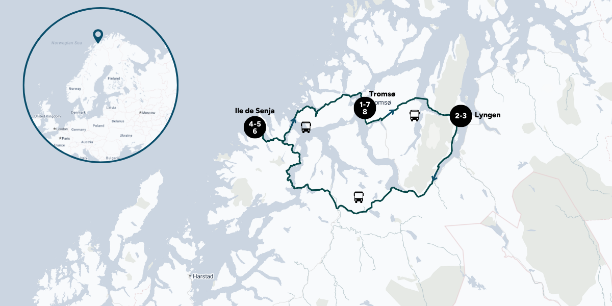 Itinéraire de ton aventure en Norvège 
