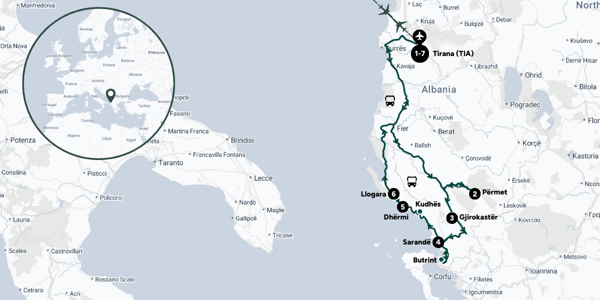 L'itinéraire de votre aventure 