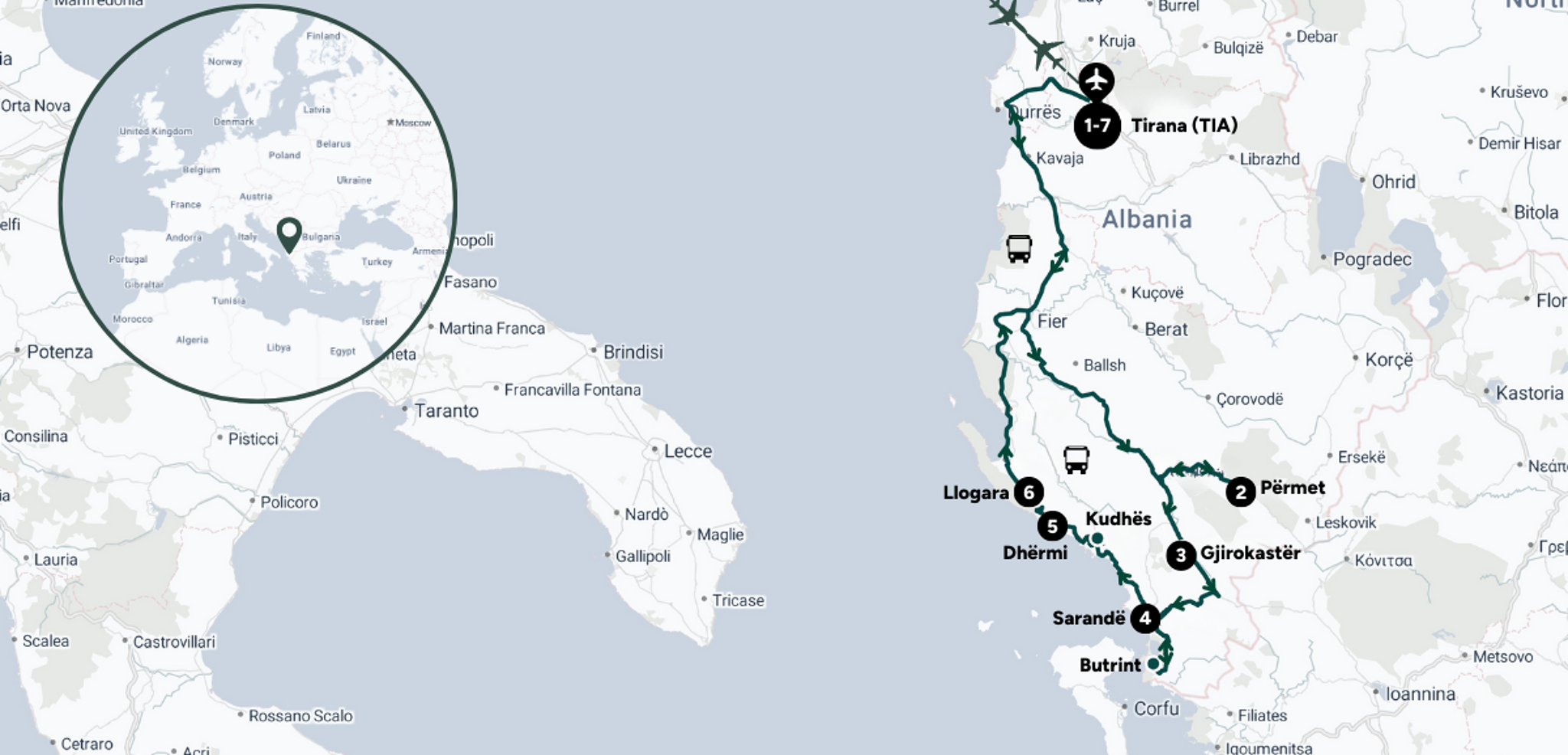 L'itinéraire de votre aventure