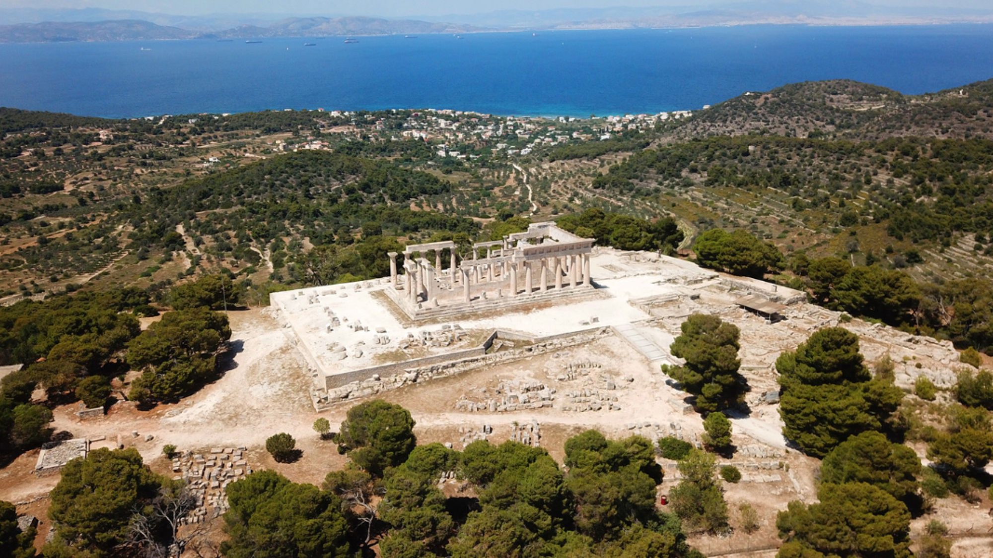 La découverte de sites archéologiques : Temple Aphaia sur l'île d'Égine - jour 3 ou 6