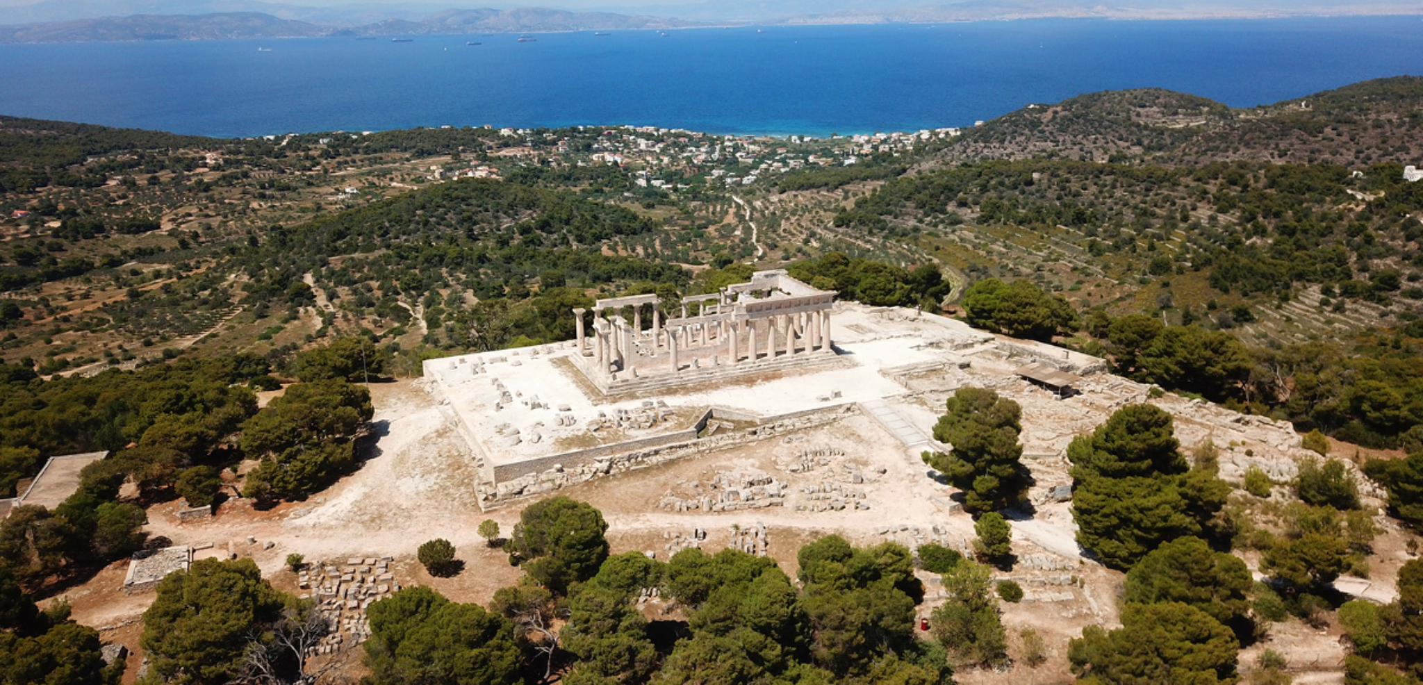 La découverte de sites archéologiques : Temple Aphaia sur l'île d'Égine - jour 3 ou 6