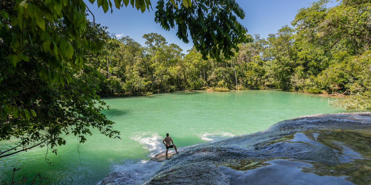 Cascades de Roberto Barrios, Chiapas, Mexique 