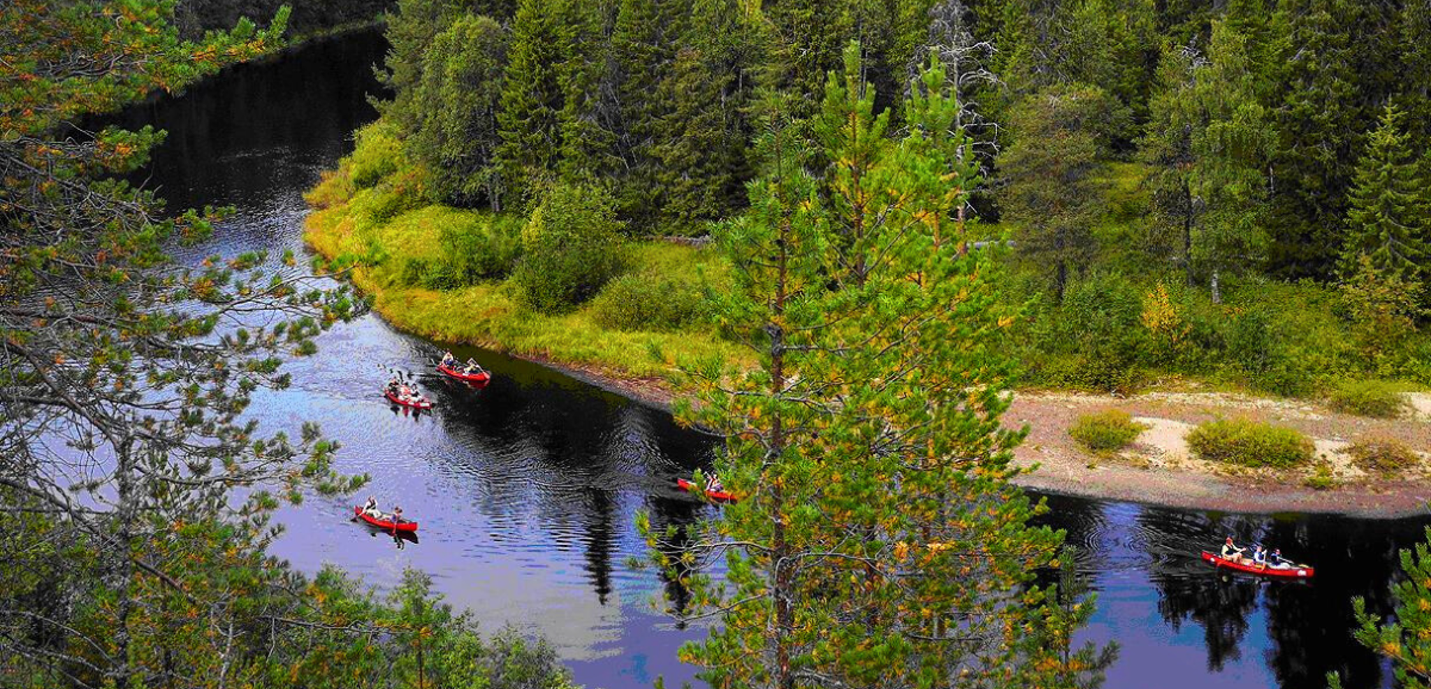 Glissez sur l'eau en canoë