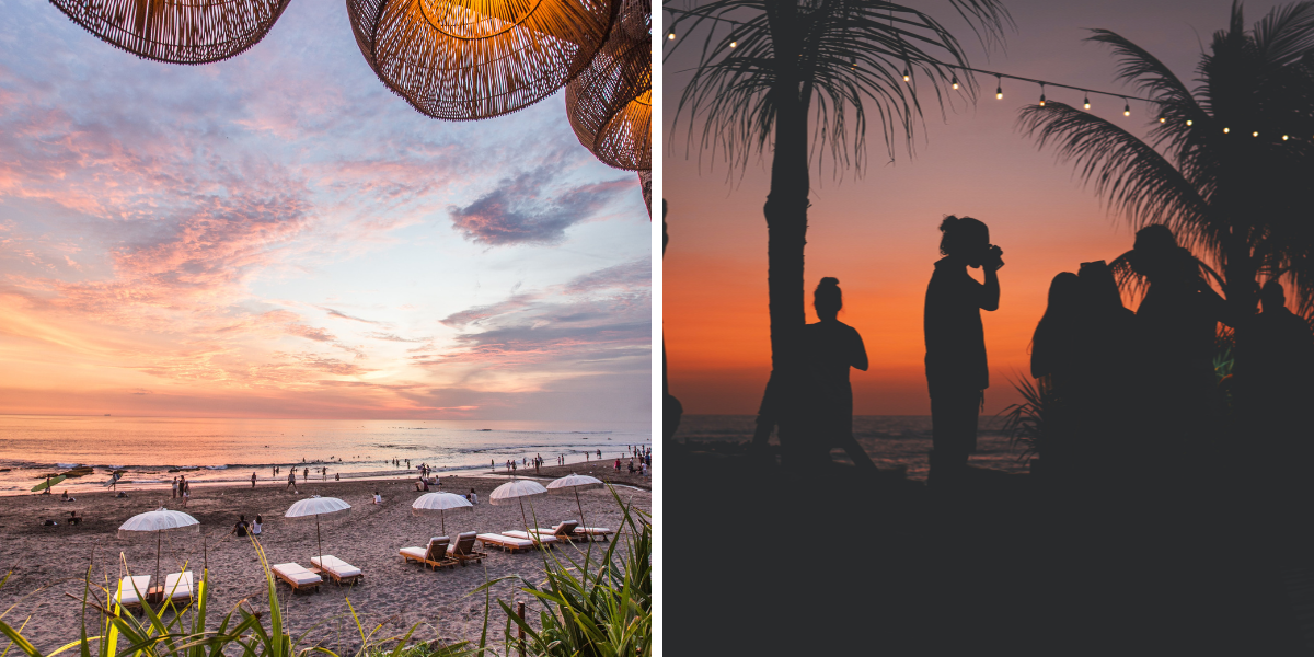 Admirez les couchers de soleil depuis la piscine d'un beach club 