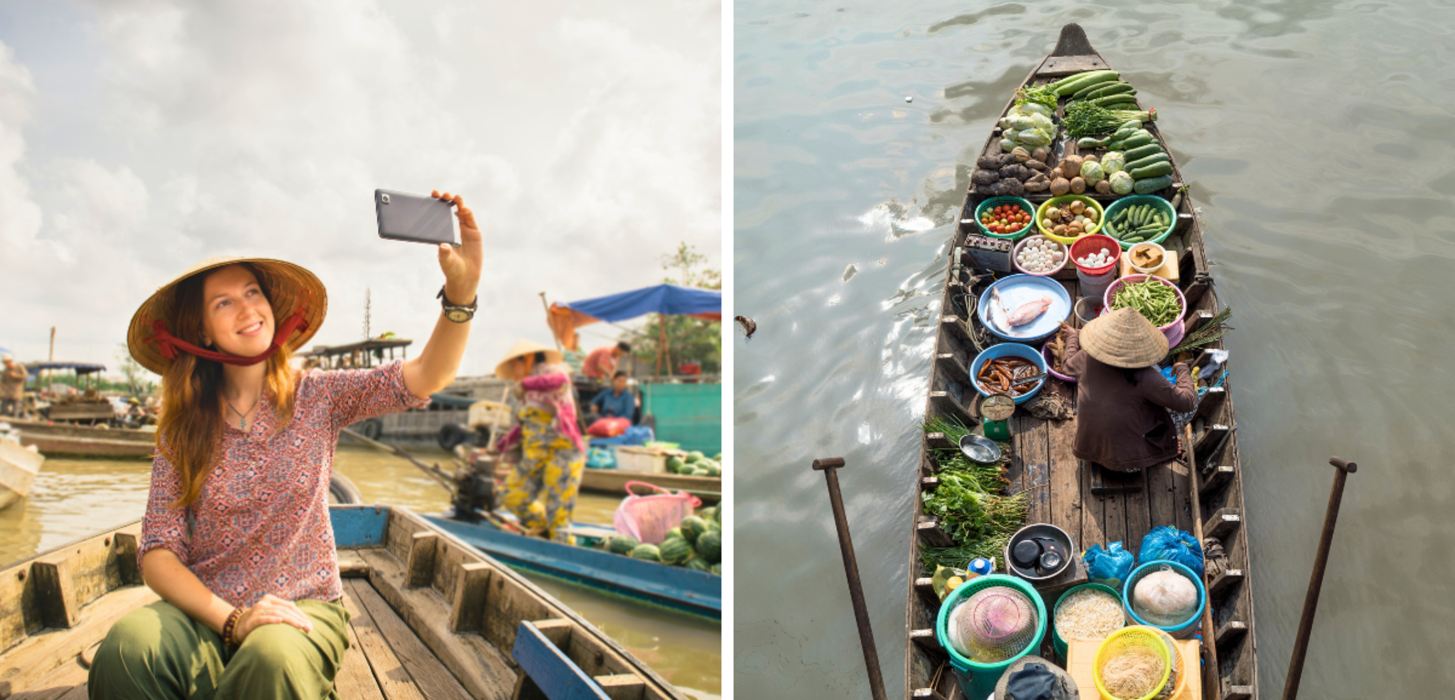 Flânez sur le marché flottant de Cai Rang
