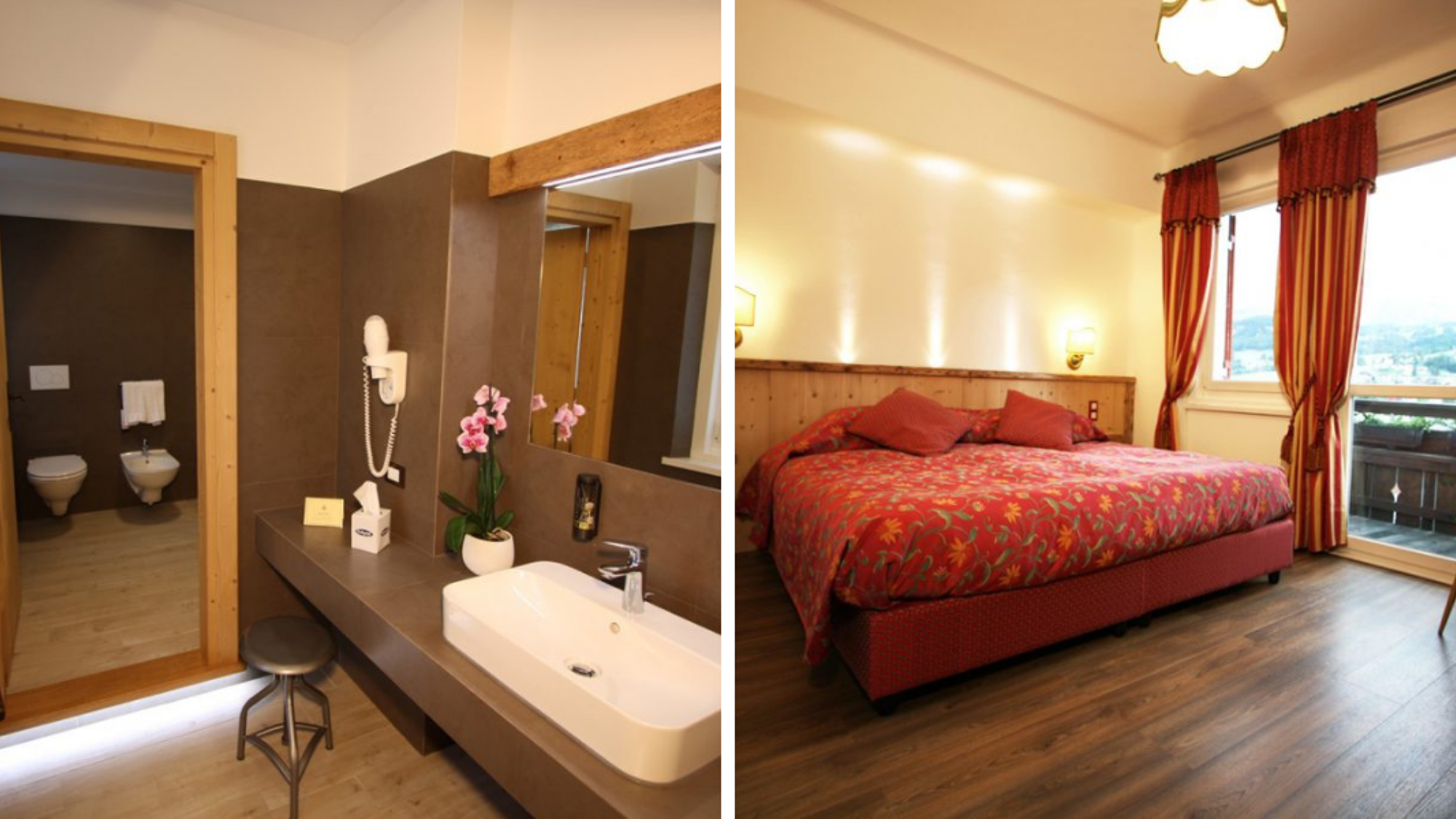 Des chambres chaleureuses