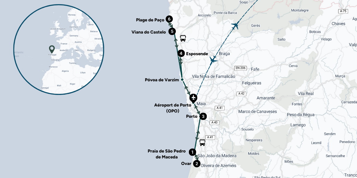 L'itinéraire de ton voyage 