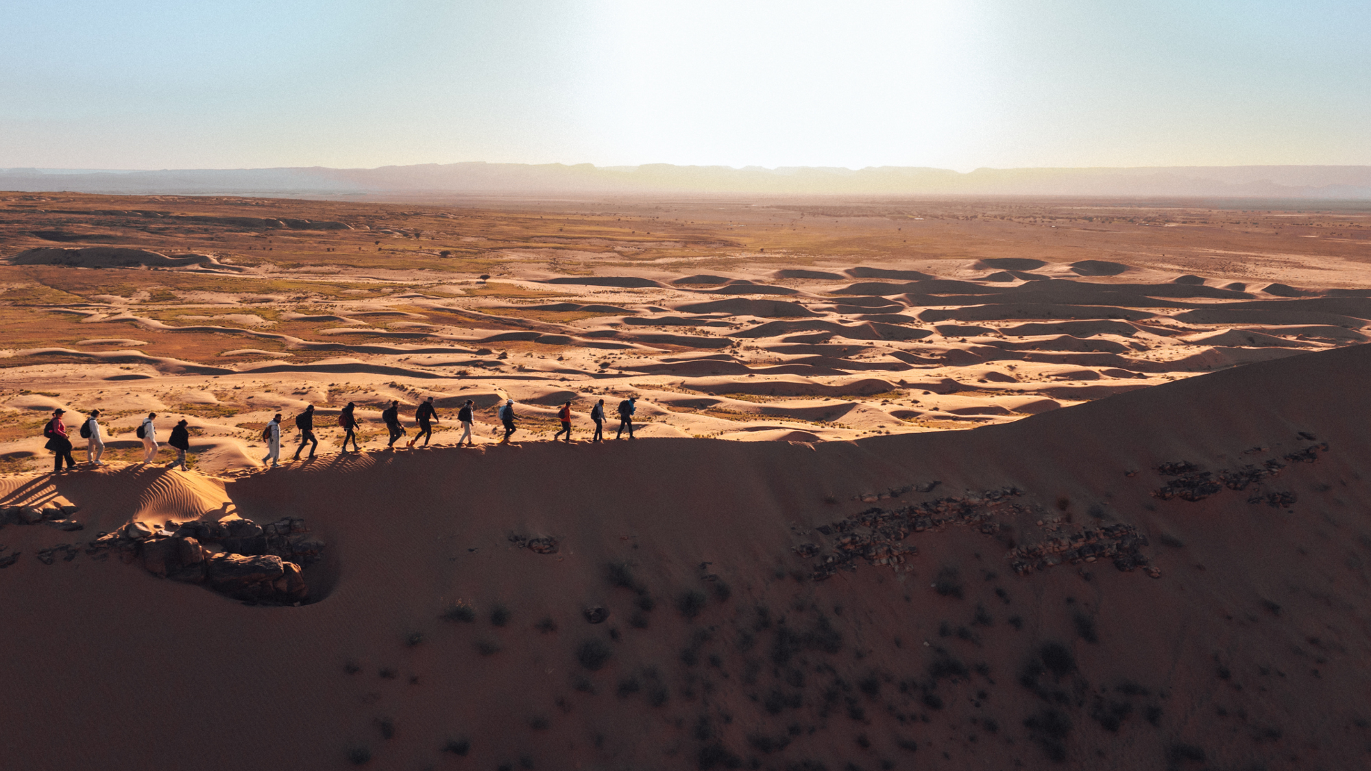 Randonnée désert, Maroc ©Maxime Moreau
